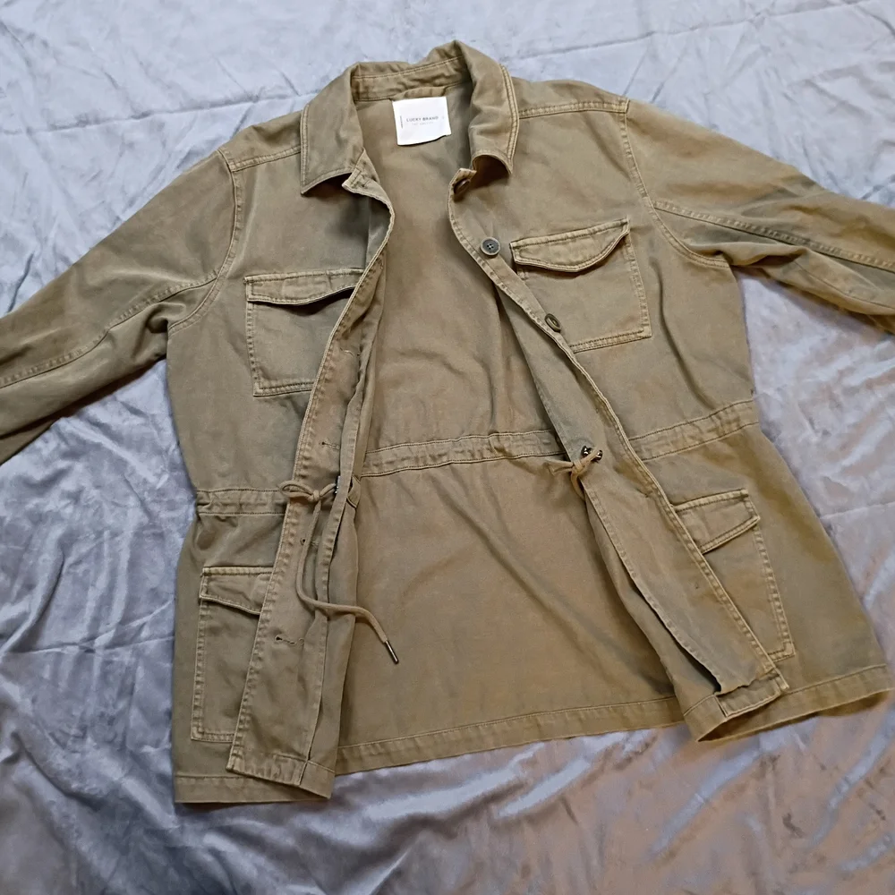 Lucky Brand Explorer Utility Cotton Twill Military Jacket - Picture 3 of 8